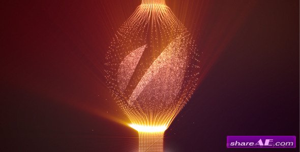 Videohive Shiny Logo With Elegant Fine Particles