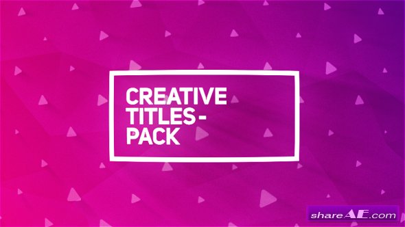 Videohive Creative Titles Package