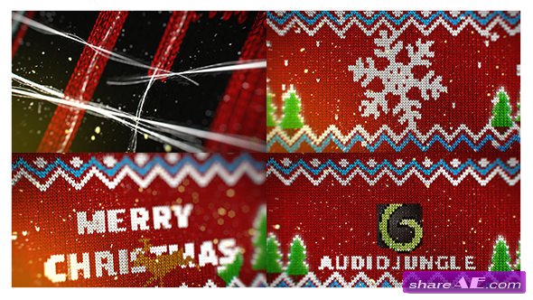 Videohive Knitted Christmas Sweater Logo Reveal