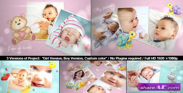 after effects baby birthday projects free download