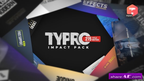 Videohive Typro - ImpactPack | 215 Title Animations