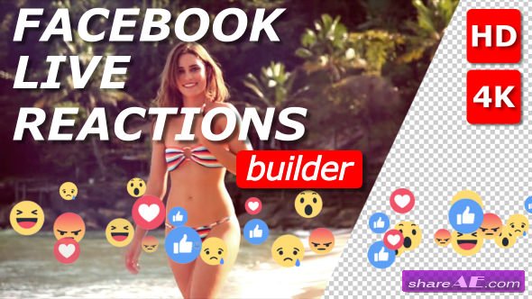 Videohive Facebook Live Reactions Builder