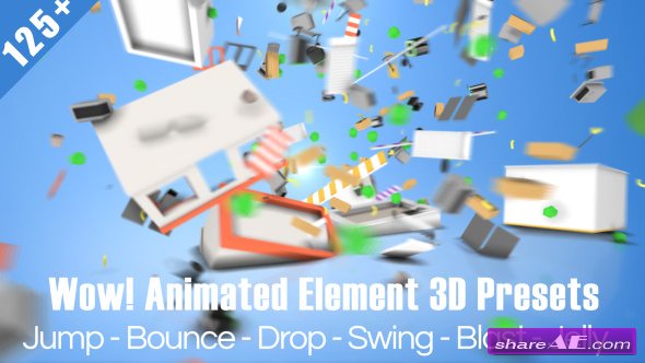 Videohive Wow! Dynamic Element 3D Presets