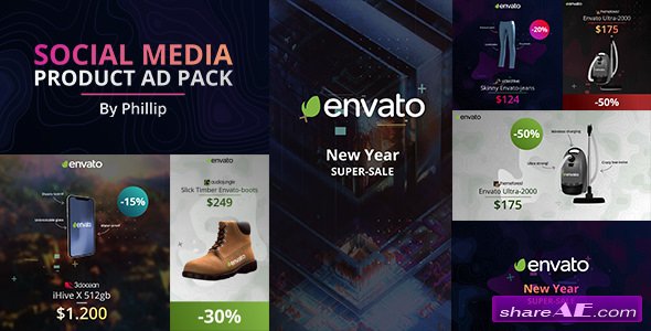 Videohive Social media product ad pack