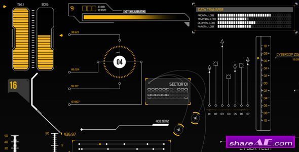 Videohive HUD Infographic Elements