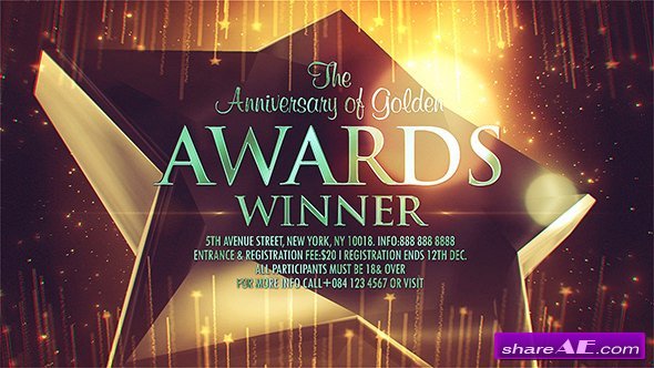 awards show v2 5 videohive free download after effects template