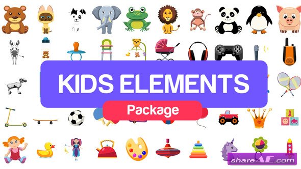 Videohive Kids Elements Package