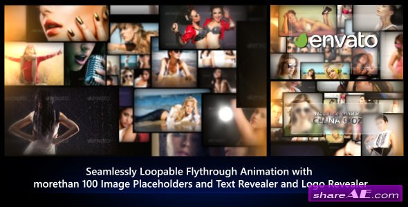 Videohive Photos Galaxy - Loopable Flythrough Animation