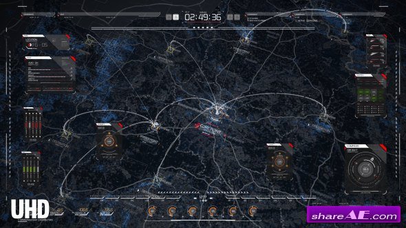 Videohive HUD Map Pack
