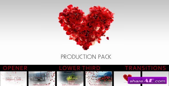 Videohive Romantic Production Pack