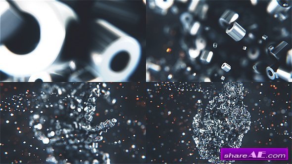 Videohive Metalic Particles Logo