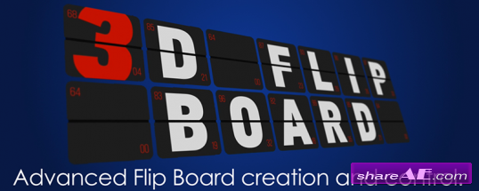 3D Flip Board (Aescript)
