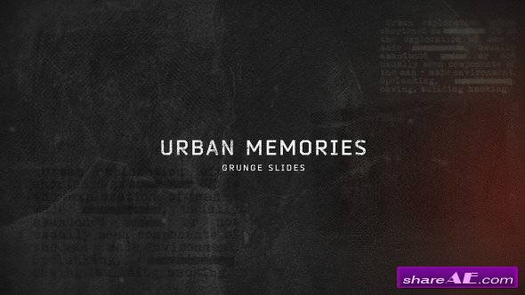Videohive Urban Memories // Grunge Slides