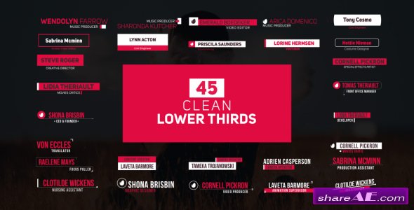 Videohive Lower Thirds 21284671