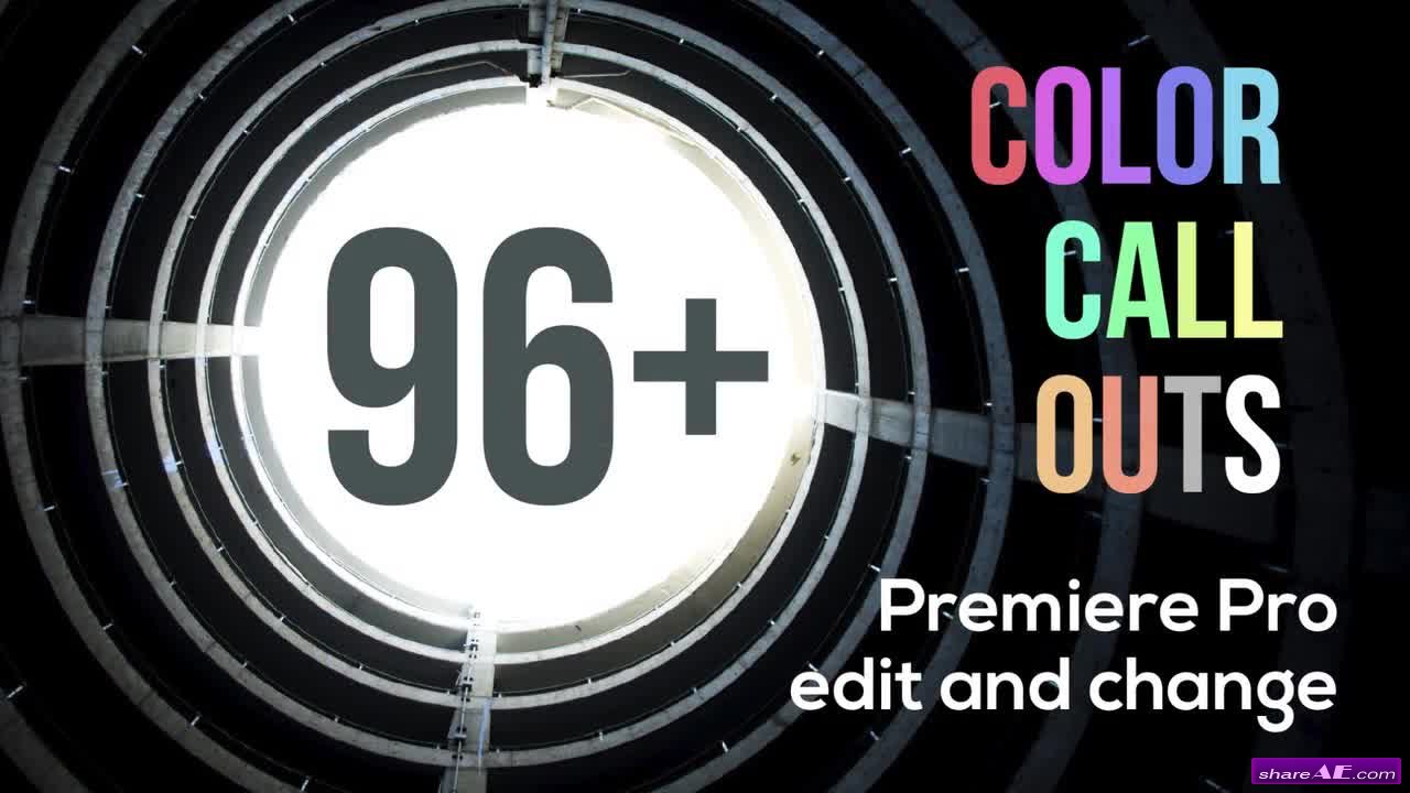 96+ Color Call Outs V2.0 - Premiere Pro Templates