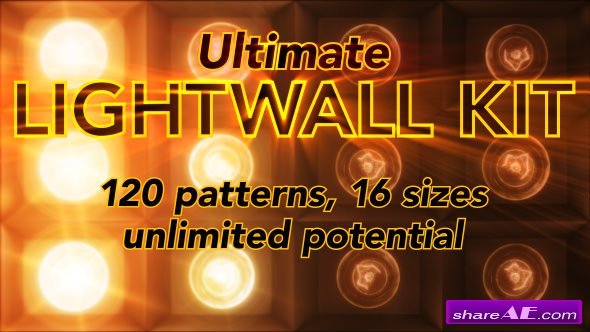 Videohive Flashing Light Wall Kit - with 120 patterns