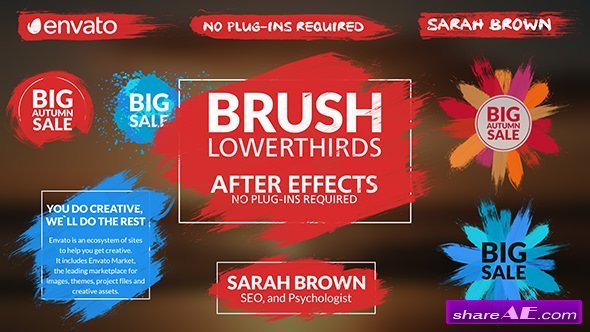 Videohive Brush Lower Thirds