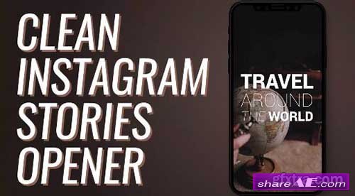 Clean Instagram Stories Opener - Premiere Pro Templates