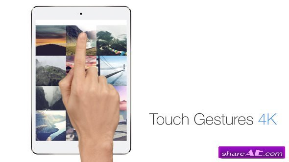 Videohive Hand Touch Gestures - After Effects
