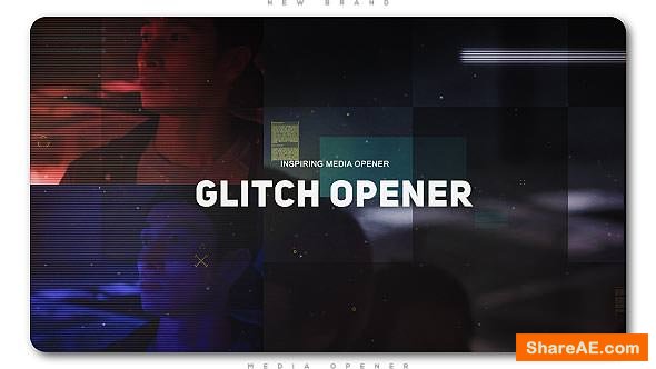Videohive Glitch Media Opener