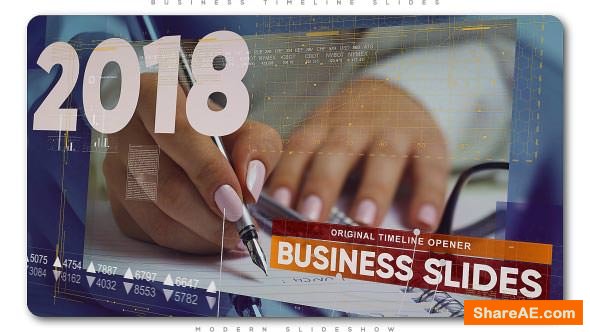 Videohive Business Timeline Slides