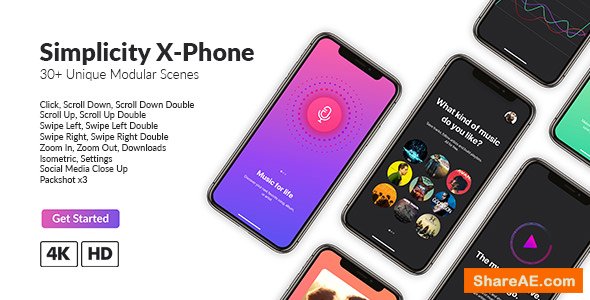 Videohive Simplicity X-Phone Promo