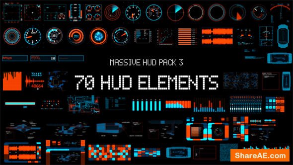 Videohive Massive HUD Pack 3