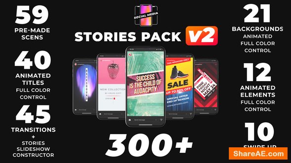 Videohive Instagram Stories 21895564 187 Free After Effects Templates After Effects Intro Videohive After Effects Templates Free