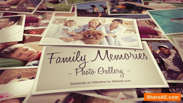 Videohive Photo Gallery - Family Memories