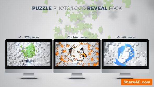 Videohive Puzzle Photo / Logo Reveal Pack