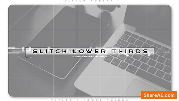 Videohive Glitch Modern Lower Thirds