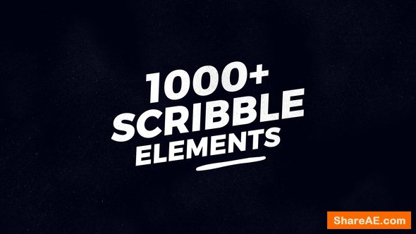 Videohive 1000 Scribble Elements
