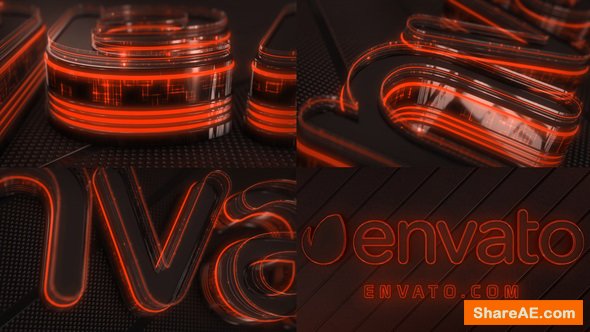 Videohive Neon Logo Reveal Element 3D