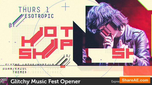 Videohive Glitchy Music Fest Opener