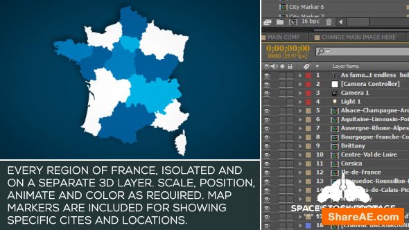 Videohive France Map Kit