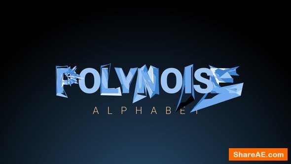 Videohive PolyNoise Alphabet - Animated Typeface
