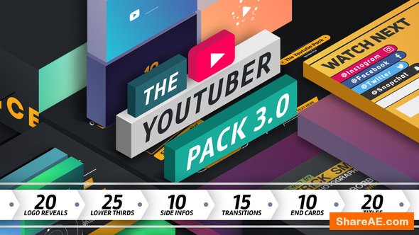 Videohive The YouTuber Pack 3.0