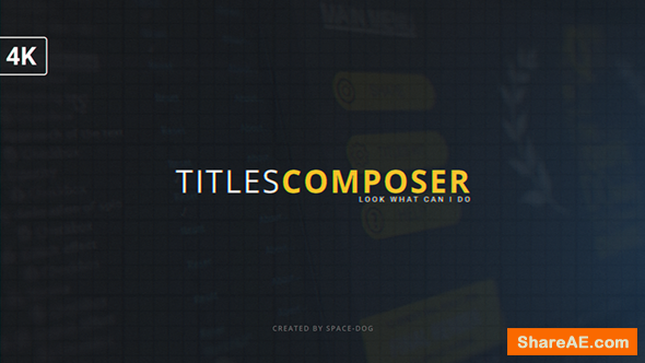Videohive Titles Composer