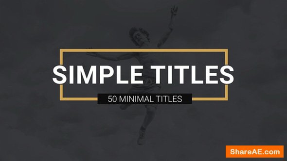 Videohive Simple Titles l Lower Thirds