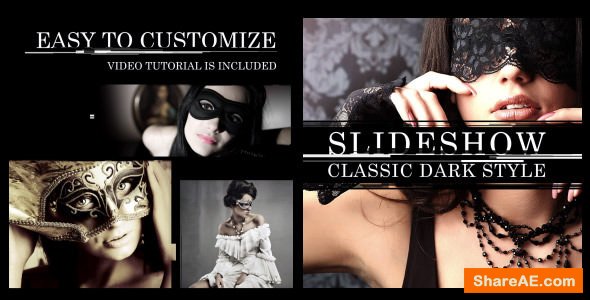 Videohive Slideshow Classic Dark Style
