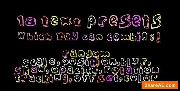Videohive Funny Text Presets
