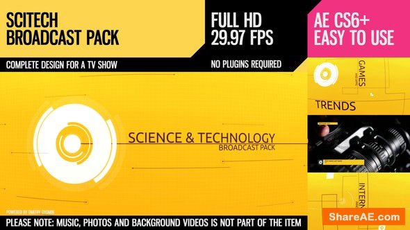 Videohive SciTech (Broadcast Pack)