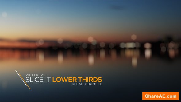 Videohive Slice It Lower Thirds