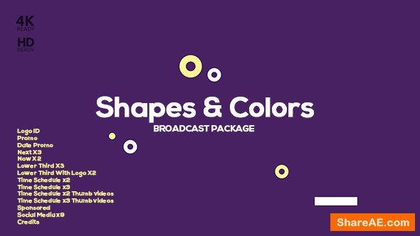 Videohive Shapes and Colors Broadcast Package