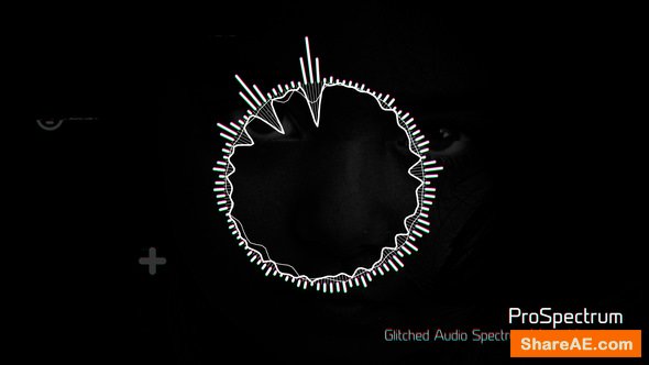 Videohive Glitched Audio Spectrum Music Visualizer