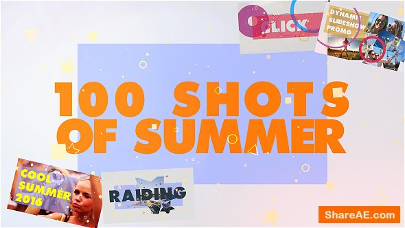 Videohive 100 Shots of Summer Slideshow