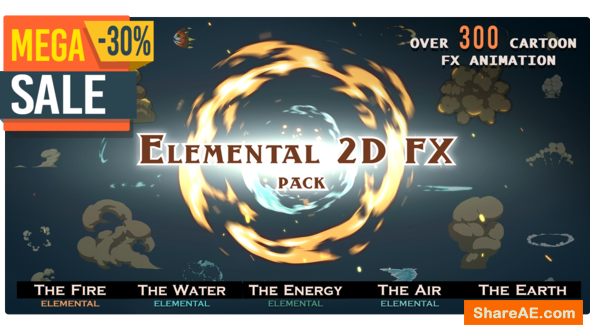Graphics Free After Effects Templates Intro Videohive Elemental 2d Fx Pack 300 Elements Motion Graphics