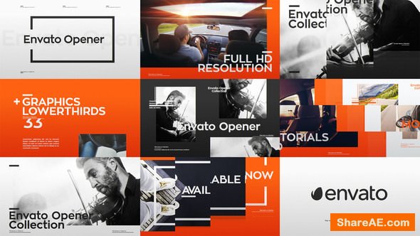 Videohive Modern Opener + 33 Lower Thirds