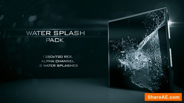 Videohive Water splash pack 02 - Motion Graphic