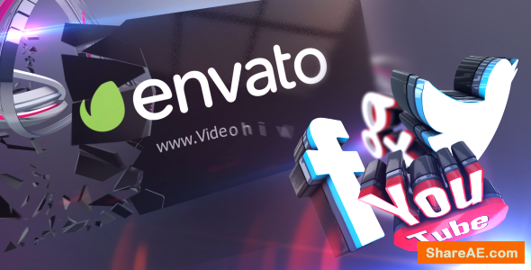 Videohive 3D Social Media Action